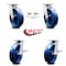 Service Caster 8 Inch Kingpinless Solid Poly Wheel Caster Swivel Locks 2 Brakes SCC, 2PK SCC-KP30S820-SPUR-BSL-2-SLB-2 - alternate 5